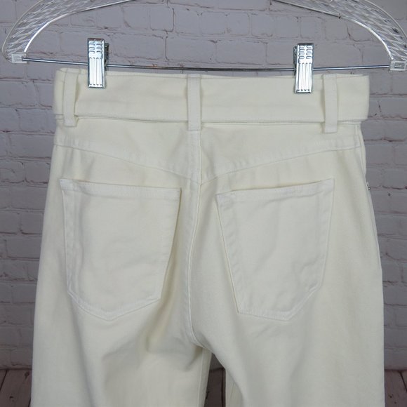 Reformation Madison High Waisted Belted Ankle Jeans Denim Jeans 24 - Picture 10 of 15